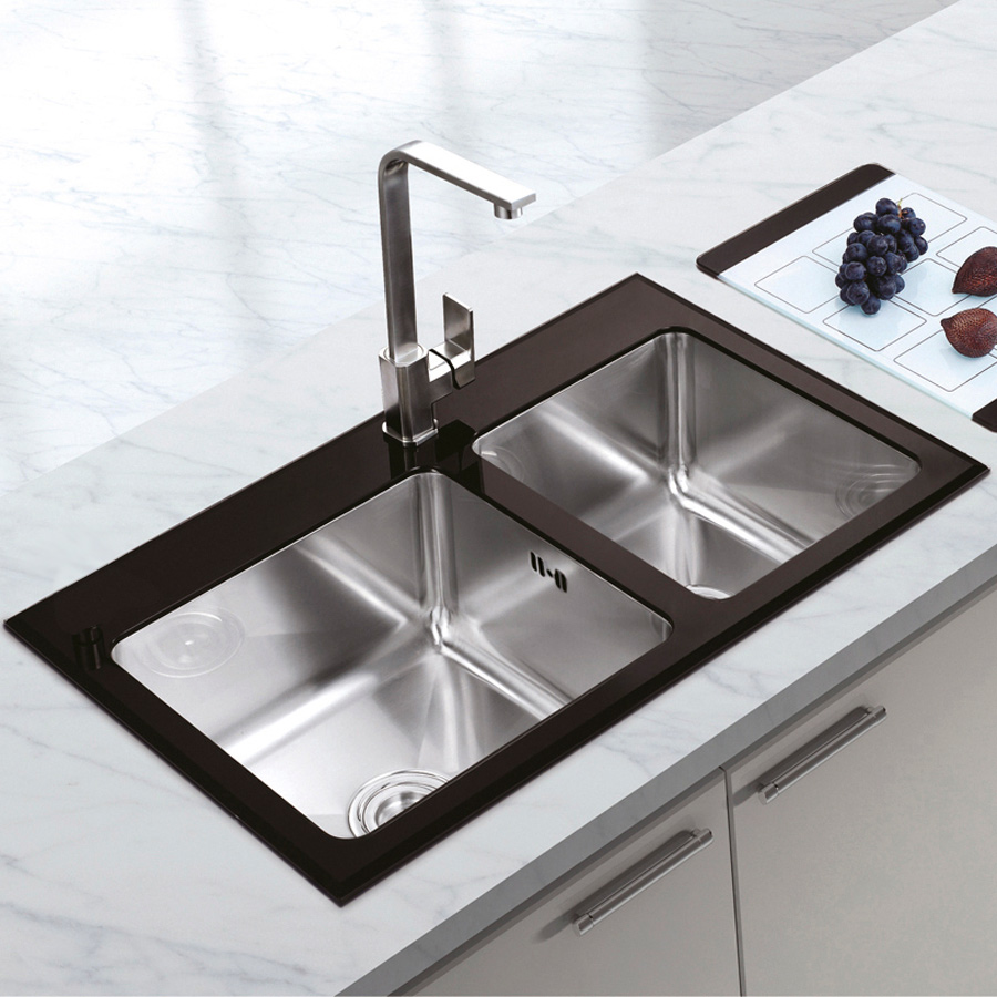 Chiuveta-bucatarie-CookingAid-Tempered-Glass-Duo-Square-pic