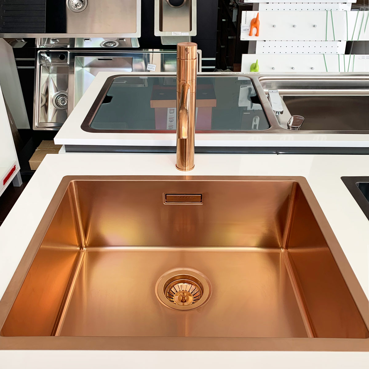 Chiuveta-Bucatarie-Inox-CookingAid-Box-Lux-50-Copper-8-Grohe-K700U