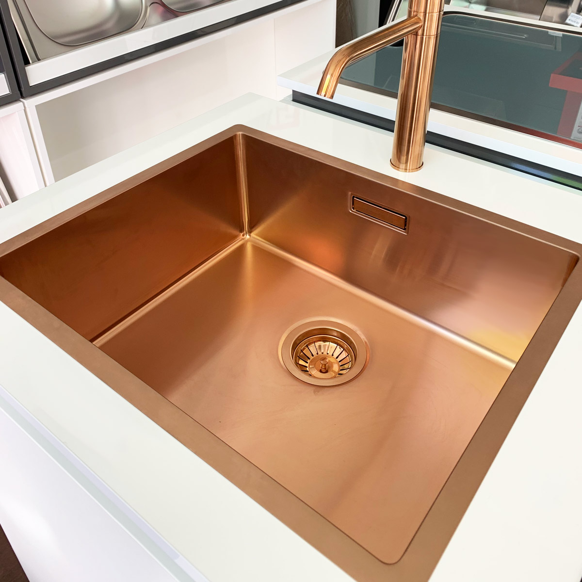 Chiuveta-Bucatarie-Inox-CookingAid-Box-Lux-50-Copper-9-Grohe K700U