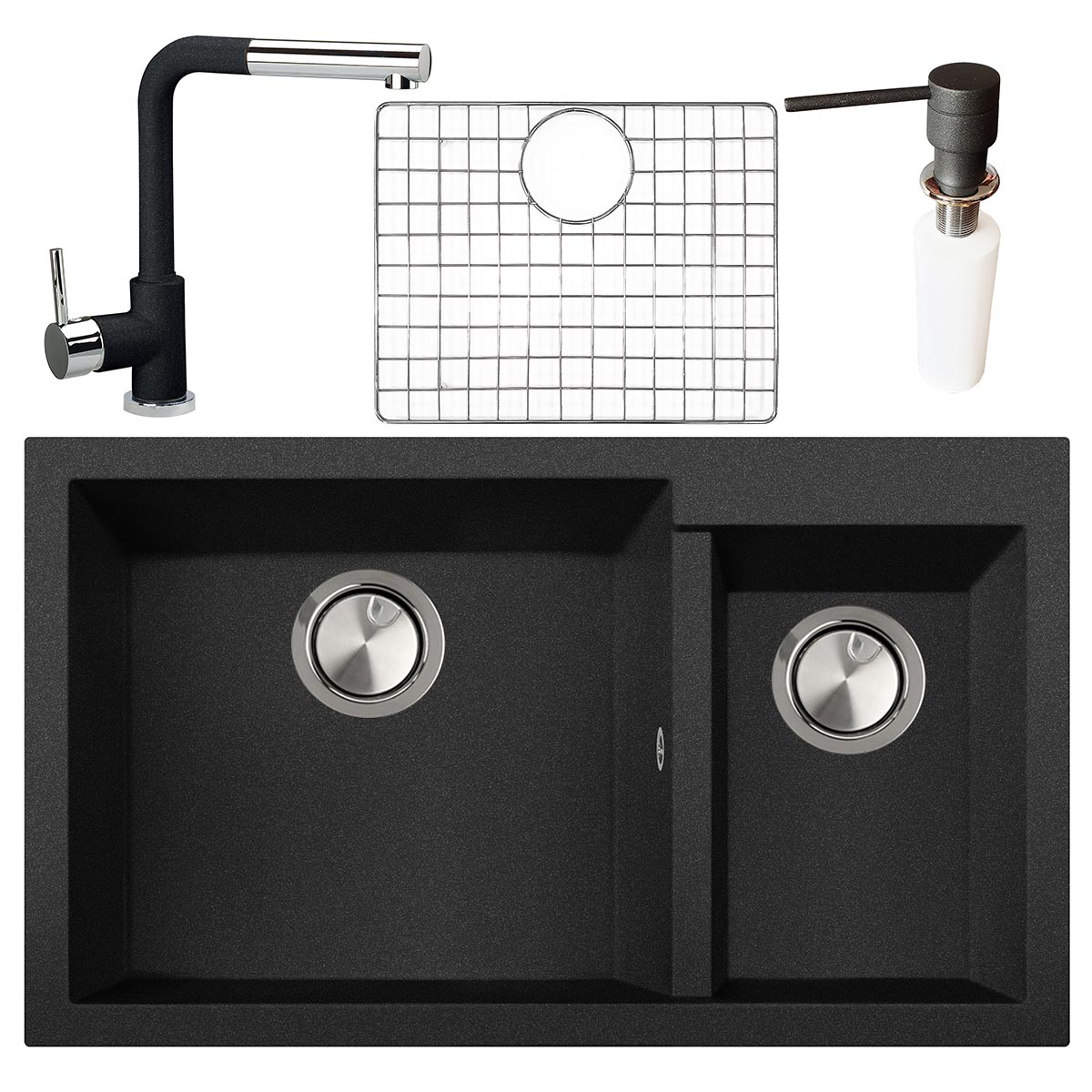 Chiuveta-Bucatarie-CookingAid-Cube-ON8620-Metal-Black-Set-Complet-1