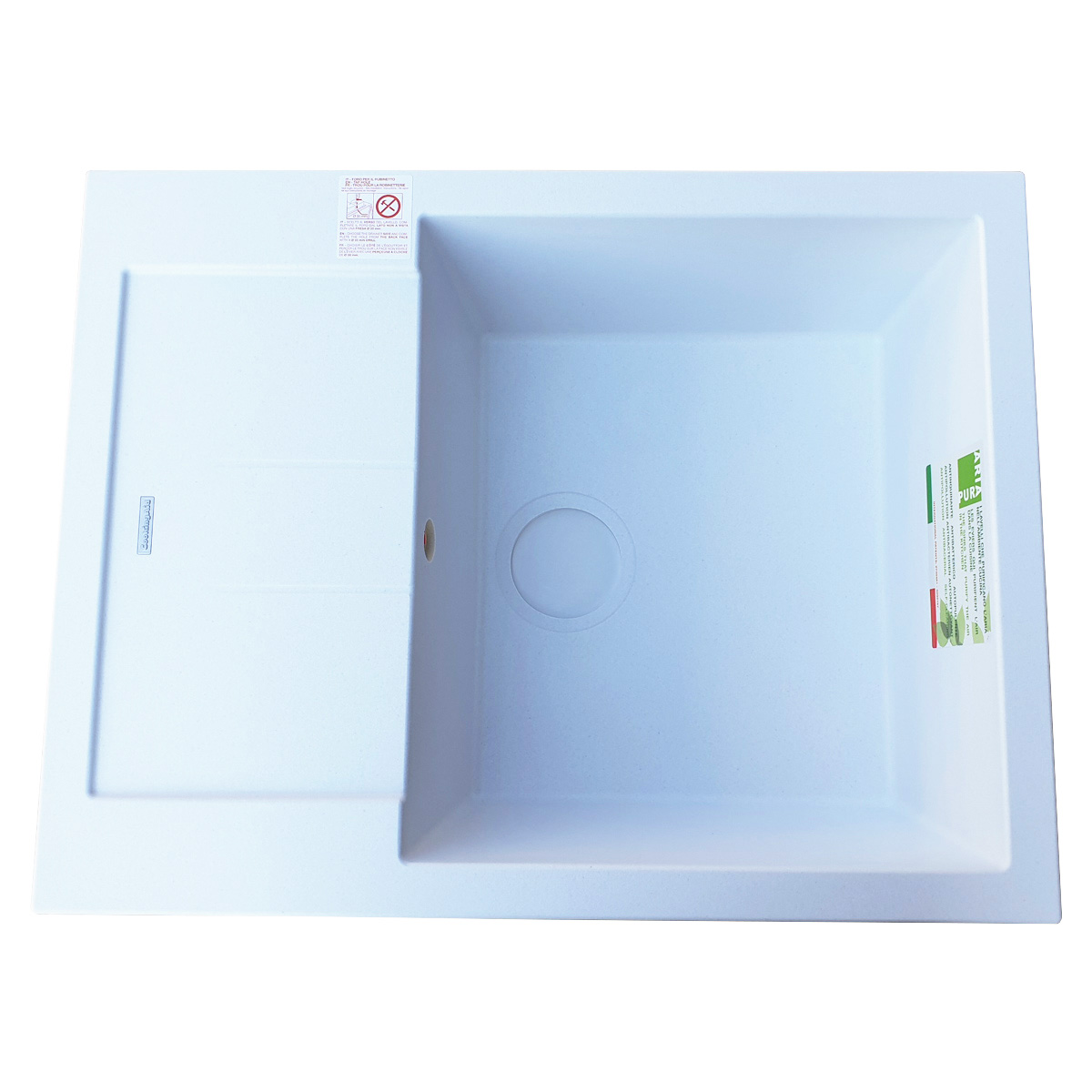 Chiuveta-bucatarie-Granit-CookingAid-Amanda-6510-alba-polar-white-3
