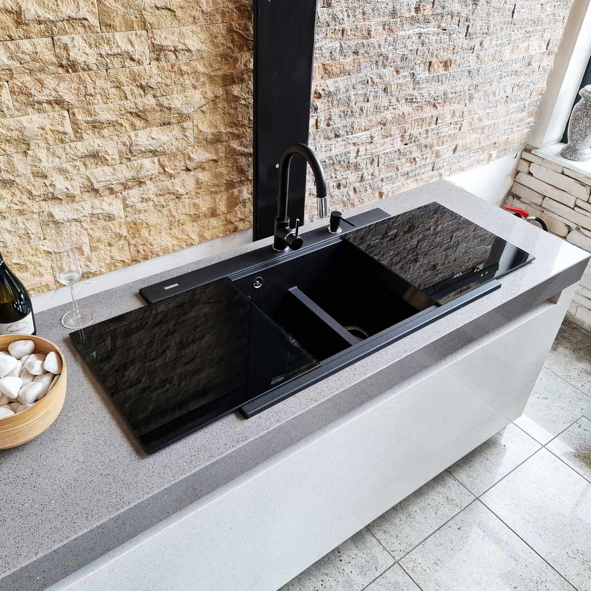 Chiuveta-Bucatarie-Granit-CookingAid-Kinga-LX8620-negru-metalic-Baterie-Indiana-tavita-dozator-7