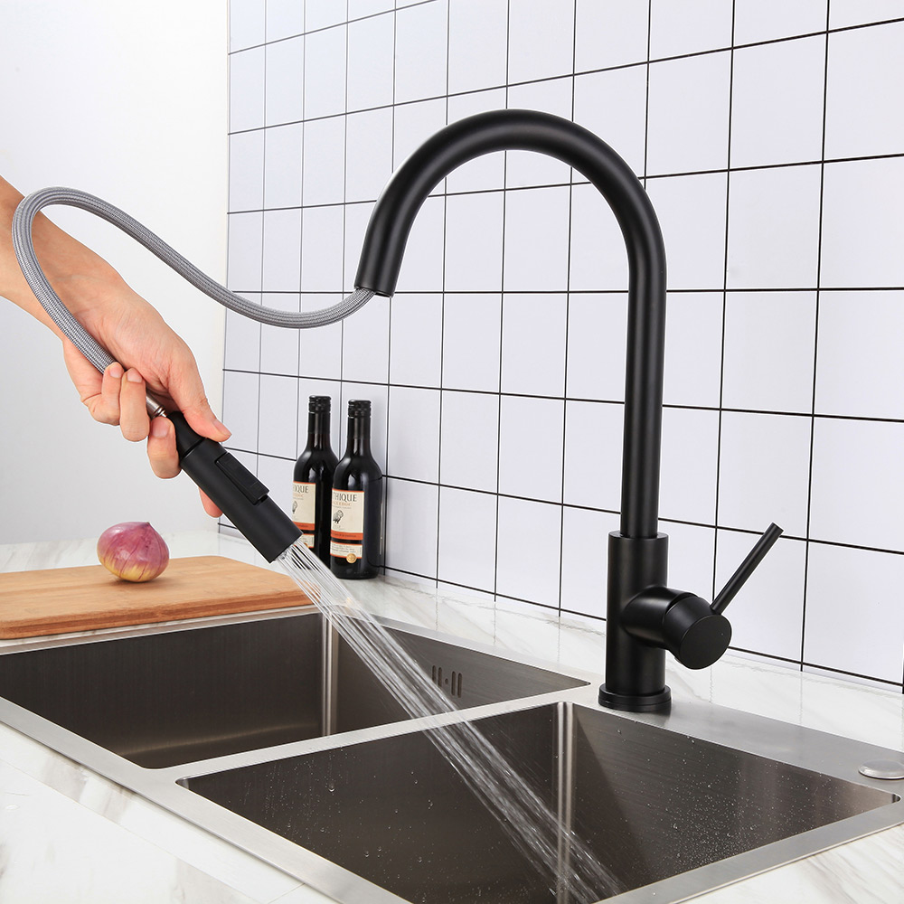Baterie-Bucatarie-Neagra-CookingAid-Touch-ON-BLACK-cu-senzor-atingere