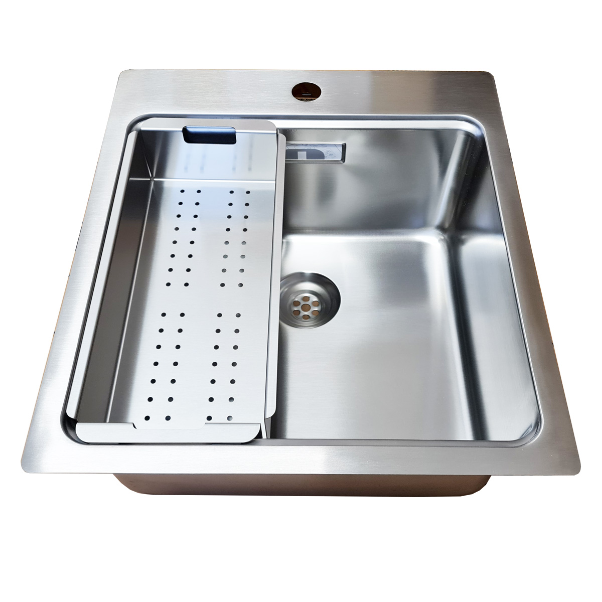 CHIUVETA-BUCATARIE-INOX-COOKINGAID-UNA-46-cu-tavita-scurgere-1