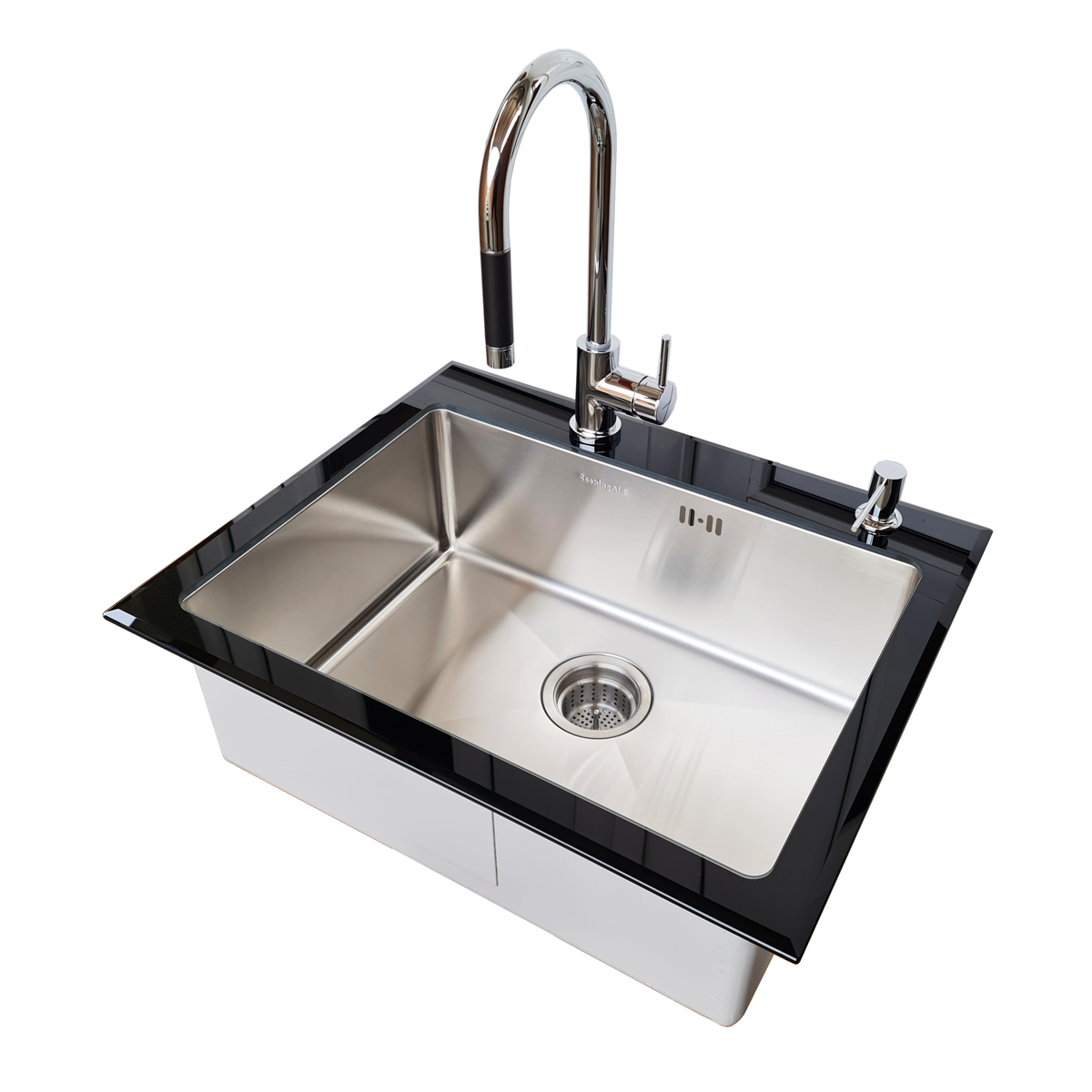 Chiuveta-bucatarie-inox-CookingAid-Tempered-Glass-Black-1