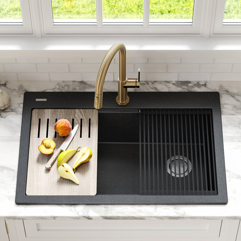 Chiuveta-Bucatarie-Granit-CookingAid-Cube-ON3322-Black-Metal-Quartz-10