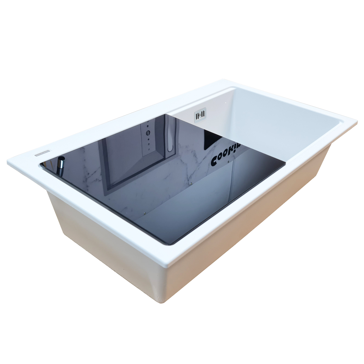 Chiuveta-Bucatarie-granit-CookingAid-Workstation-Lux-LX8610-Polar-White-8